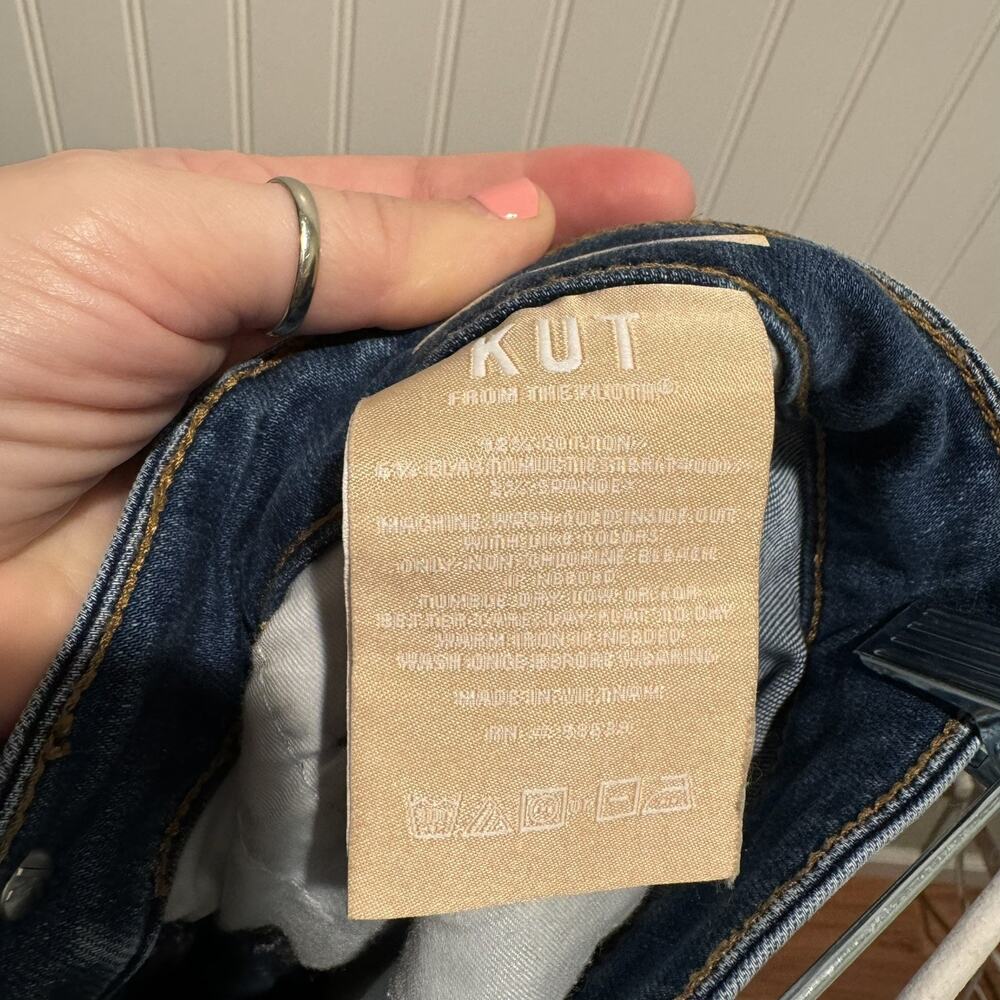 Kut From The Kloth Kelly Fab Ab Kick Flare Jeans High Rise Size 2 - Picture 8 of 8